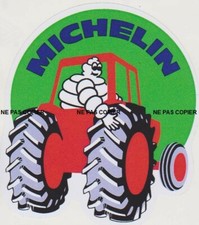 Autocollant Stickers - MICHELIN BIBENDUM TRACTEUR 9x10cm