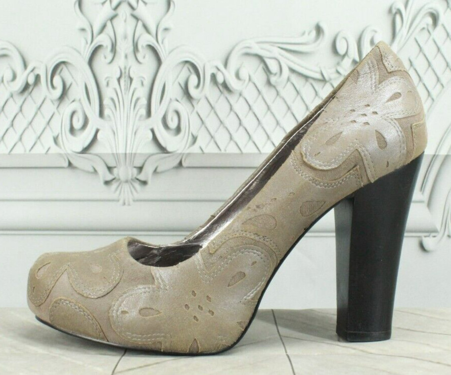 DKNY Women's Tan Suede Slip On Closed Toe Classic Pum… Gem