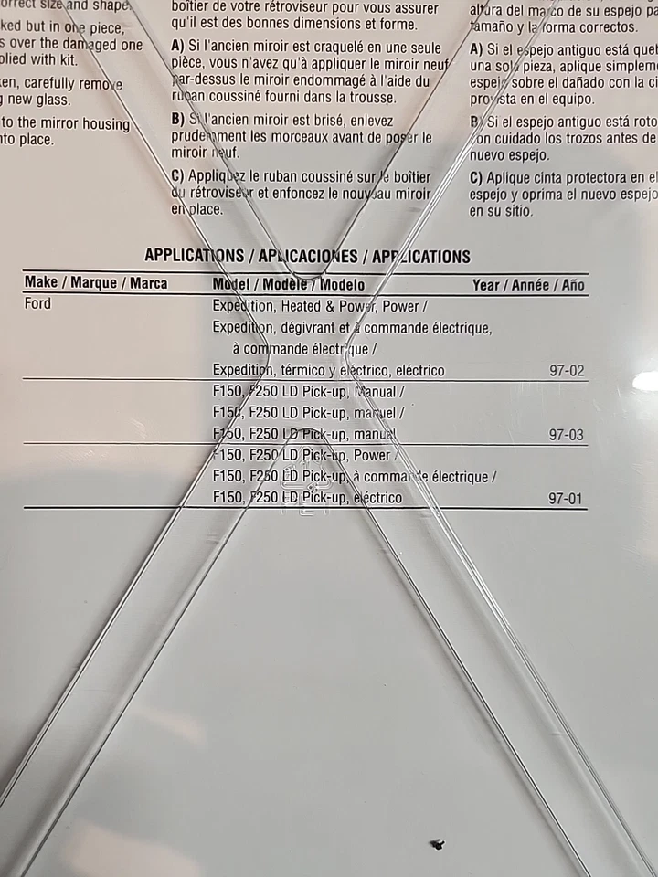 Espejo retrovisor puerta lateral izquierdo cristal K Source 99034 Foto 3 de 4