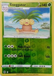 Exeggutor 002/172 Brilliant Stars Reverse Holo Pokemon Card
