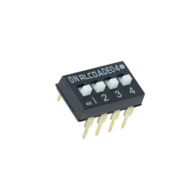2X 1825360-3 Schalter: DIP-SWITCH Pos: 2 SPST 0,1A/24VDC Bel: Fehlen 50mΩ TE Con