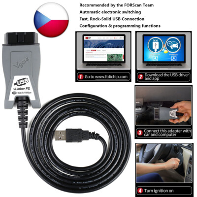 Vgate vLinker FS OBD2 Diagnostic Scanner Interface Tool For Ford /Mazda/FORScan