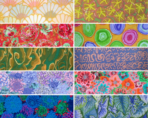 Kaffe Fassett Designer Cotton Mix & Match 10 of 5" x 5" Charms - All Colours - Picture 9 of 10
