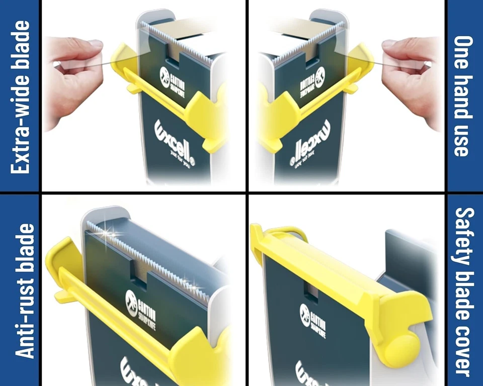 Dispensador de cinta de escritorio de acero de alta resistencia Excell (2" de ancho) base de ventosa Foto 3 de 4