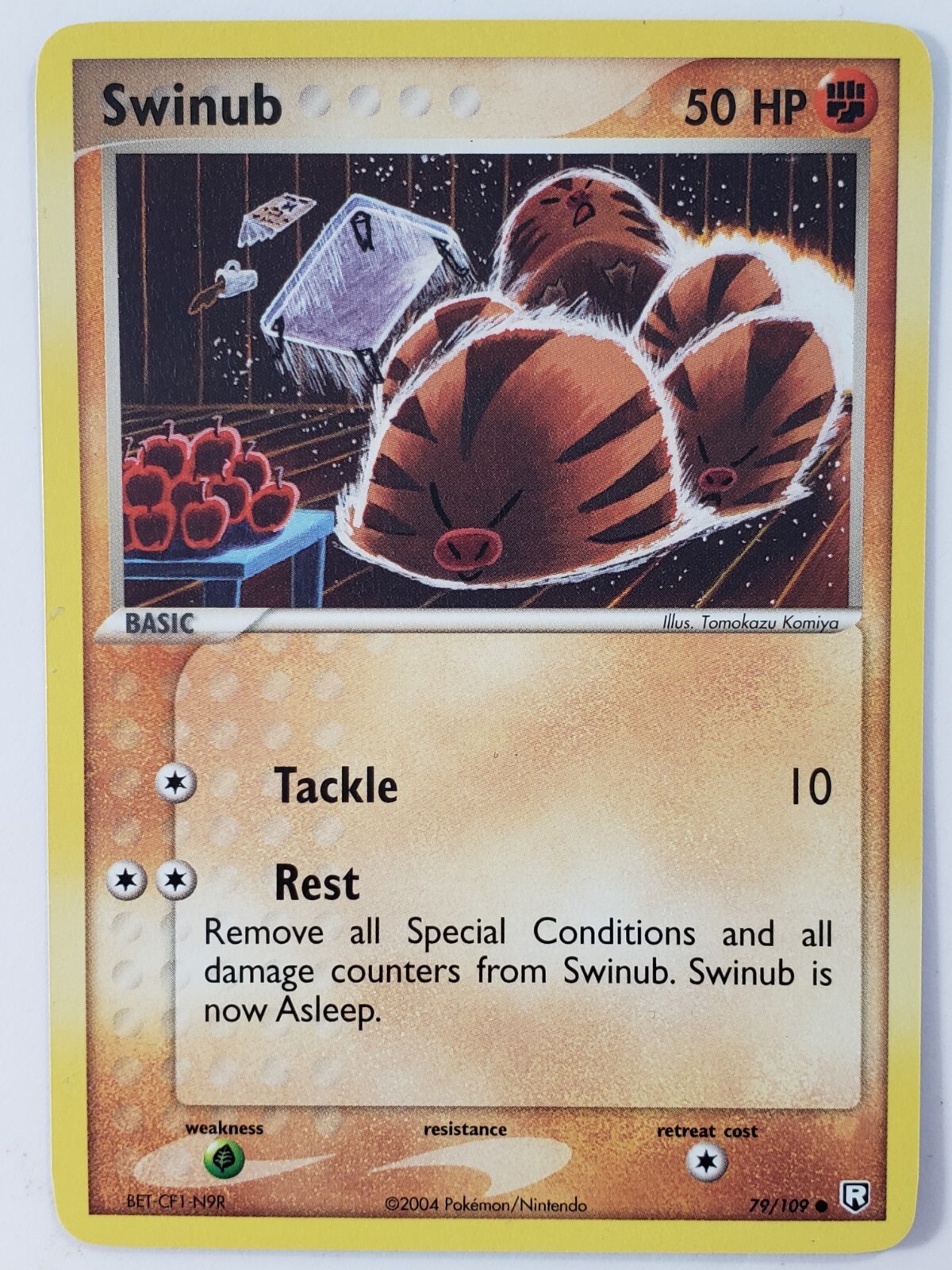 Swinub 79/109 VLP - Team Rocket Returns Pokemon Card - Tomokazu Komiya Art