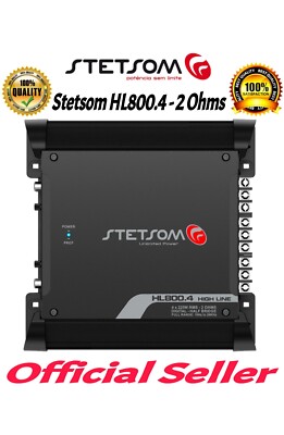 Stetsom HL800.4-2 Ohms / Digital Amplifier 900 Watts Rms 4 Channels Full Range 
