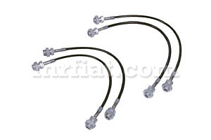 Ferrari 208 308 GT/4 Front Rear Steelflex Brake Hose Set New