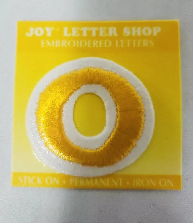 Joy Letter Shop Embroidered Letters/Numbers Iron On Stick On - PICK YOUR  CHOICE | eBay