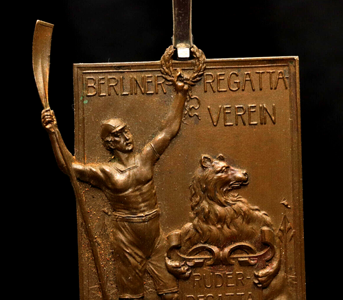 org. Bronze Plakette Medaille Berliner Ruder Regatta Verein Juni 1900 - Bild 5 von 9