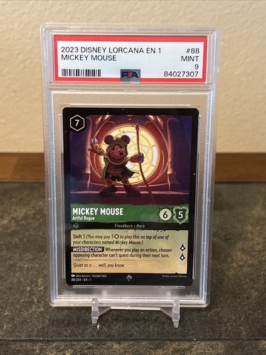 Mickey Mouse - Artful Rogue graded PSA 9 for sale on eBay