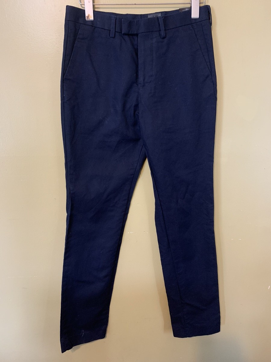 H & M Men's Dress Slacks Work Pants Navy Blue Size 30 X32 Regular | eBay