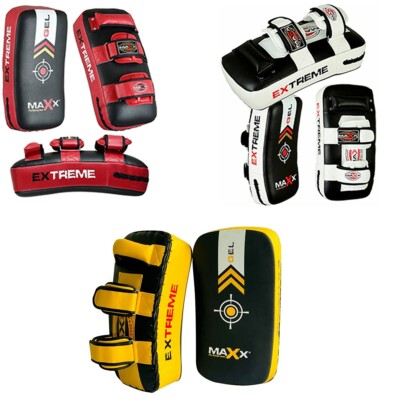 Maxx Boxen Thai Kickboxen Strike Curved Arm Pad MMA Muay Punch Kick Shield 