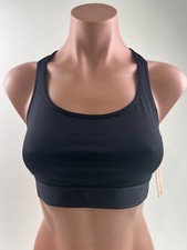 Victoria's Secret Sport Wireless Medium Support Racerback Bra Black Sz M NWT