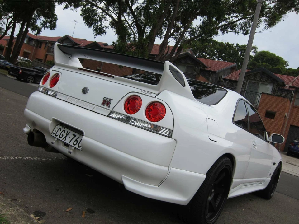 Clear Red LED Tail Lights for 95-98 Nissan Skyline R33 GTR GTST RB26 taillights - image 4 of 4