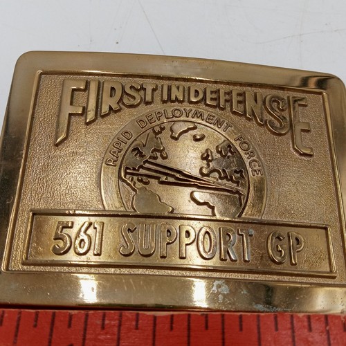Rapid Deployment Force Belt Buckle Special Forces Marine RDF Vintage Army Air Fo - Picture 7 of 7