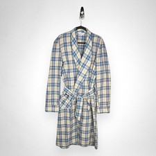 Vintage Men's 50's/60's SEA ISLAND Blue Plaid Robe Large