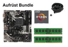 Bundle ASRock A320M-HDV R4.0 + AMD RYZEN 3 5 7 CPU + 8GB - 32GB RAM + M.2 wählba
