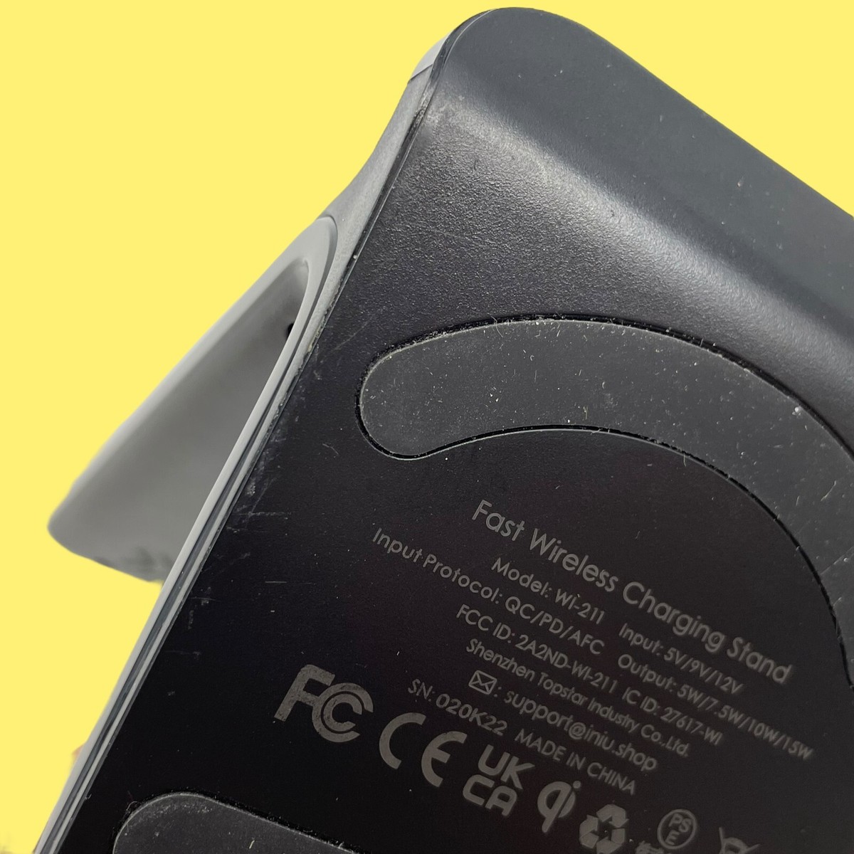 INIU 15W WI-211 Smartphone Wireless Fast Charger Stand #3432 z65 