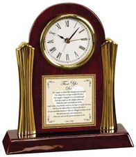 Father's Day Birthday Personalized Clock Gift Wedding Thanks Dad Love Poetry