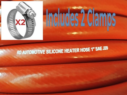 Vevor Standheizung Zubehör 12"L X 1" ID RED Virgin Silicone Heater Hose 25mm 428°F Radiator Silikon Kühlerschlauch Rot 1 Zoll ID