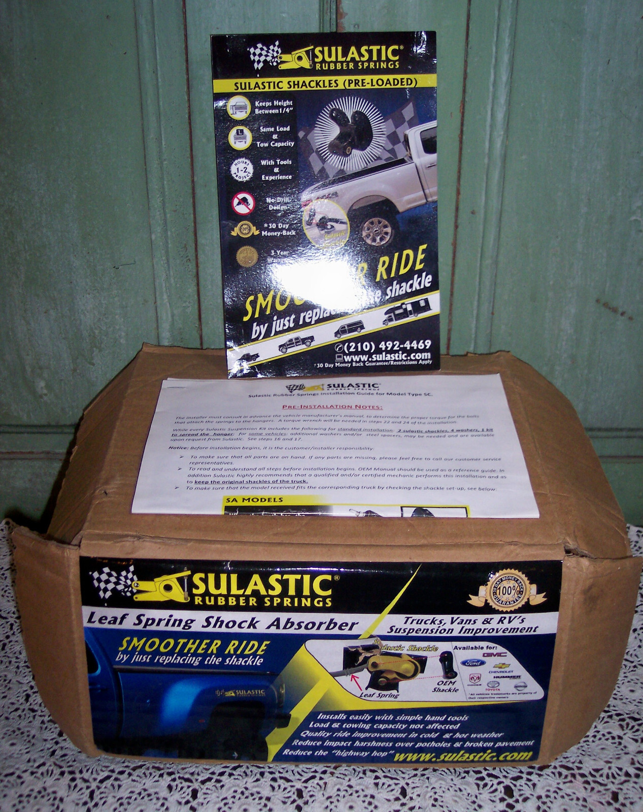 Pair NIB SC14 Sulastic Shackles For Front Axle Leaf Spring Shock