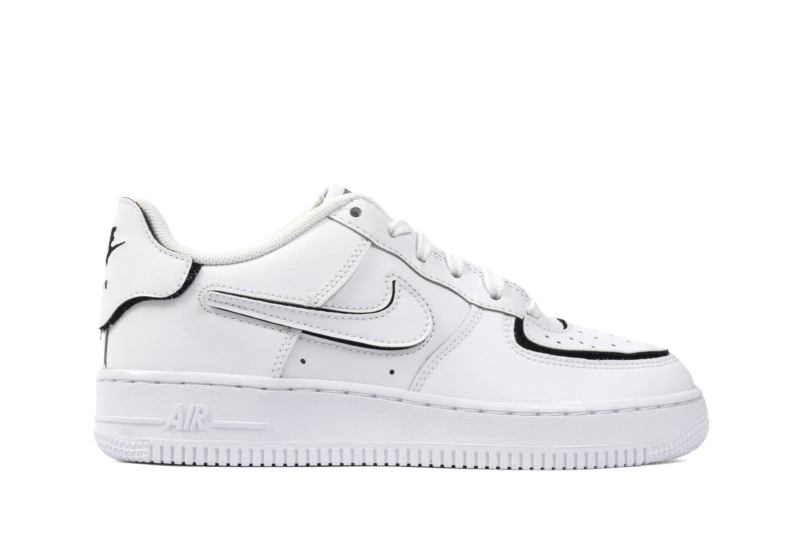 Кроссовки для больших детей Nike Air Force 1/1 Белый/черный (CT3840 100) - 4,5
