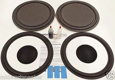 ESS PS-1220 Speaker Repair Refoam Kit 12" Passive Radiator & 12" Woofer w/ Caps!