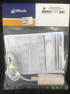 Whale GP1002 12v Submersible Water Pump For Caravan Motorhome Boat Horsebox