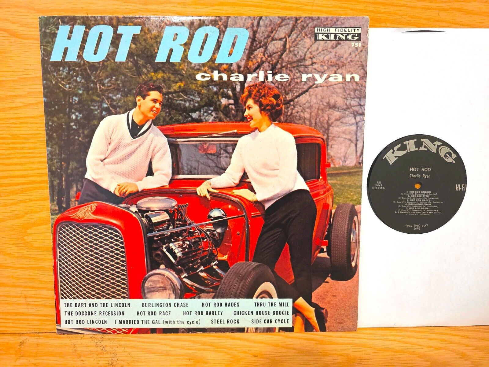 Charlie Ryan "Hot Rod Lincoln" on King 751 from 1961 ~ M-