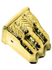 STAMPED BRASS DUNCAN PHYFE TOE CAP FOOT BM-1375 7/8"