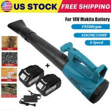 ✅ Cordless Leaf Blower for Makita 18V Battery Electric Air Blower W/2 Battery US