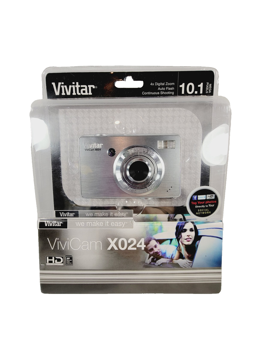 Vivitar ViviCam X024 10.1MP Digital Camera with 4x Optical Zoom