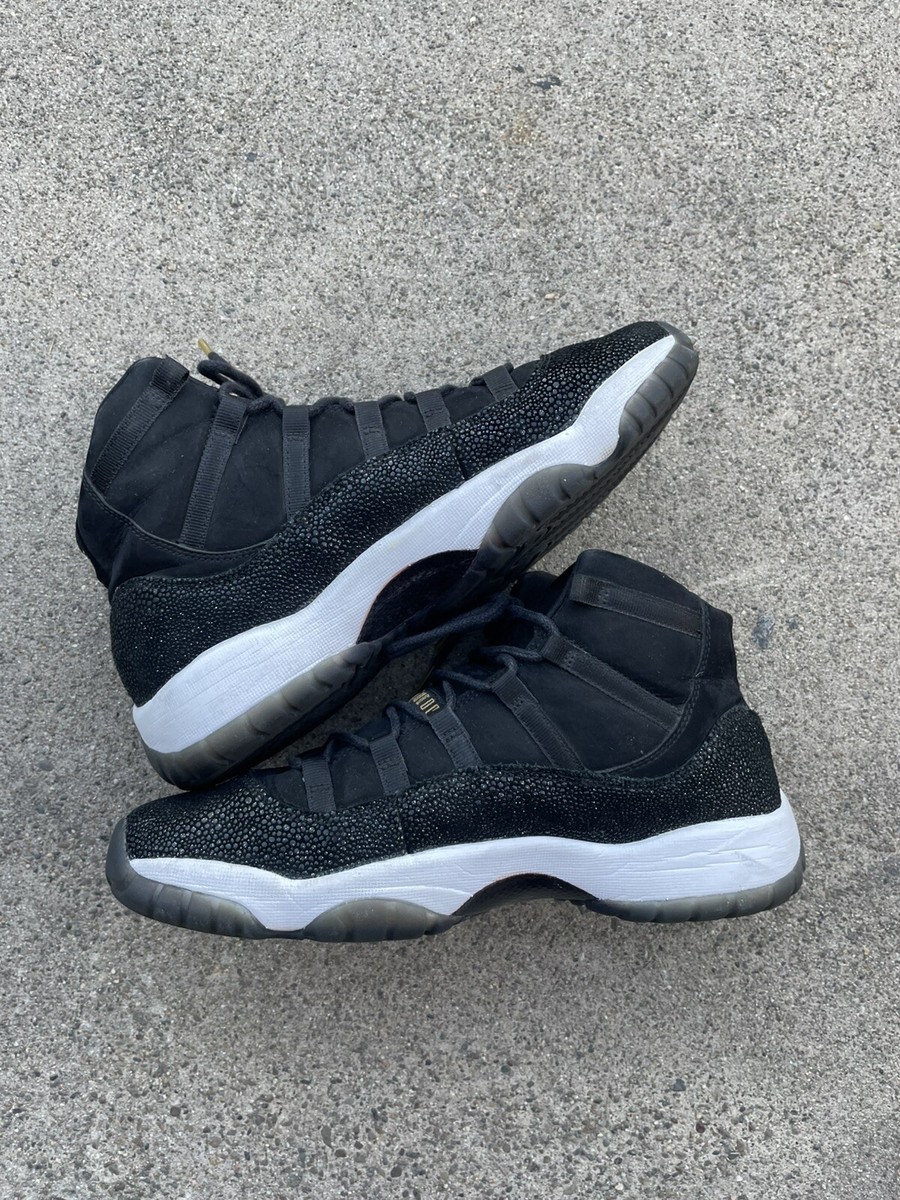 Size 8y (GS) - Jordan 11 Retro Heiress Black Stingray 852625