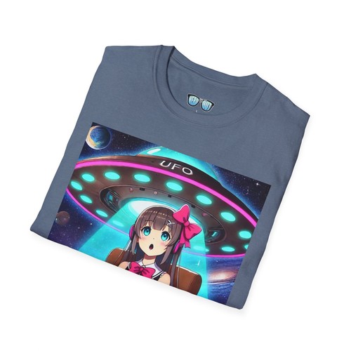 UFO Japanese Animation T-Shirt, Aliens Tee, Sci-Fi Shirt, Space Anime Top, - Bild 21 von 25