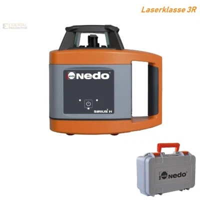 Nedo Rotationslaser SIRIUS 1 H Baulaser Lasernivellier Horizontallaser LK 3R