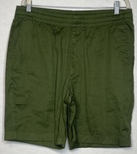 UNIQLO MEN'S CHINO SHORTS ELASTIC BAND GREEN SIZE XL WAIST 36-39