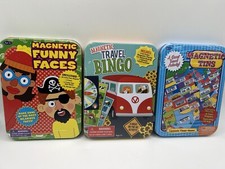 Magnetic Funny Faces, Magnetic Travel Bingo, Magnetic Tins
