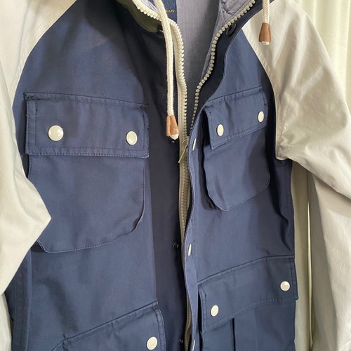 Vintage Zara Man Colorblock Hooded Utility Jacket - Picture 6 of 8