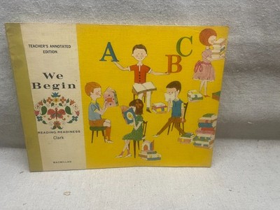 VTG 1965-66 ''We Begin'' Reading Readiness Teacher Ed  Macmillan