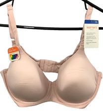 NWT Womens Warner  s Cloud 9 Lighly Lined, Underwire Pink Bra, Size XL