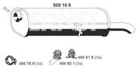 Ernst EndschalldäMpfer NachschalldäMpfer 505109 FüR 307 Peugeot SW 3H Break 3E