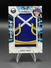 2022-23 Upper Deck Black Diamond Rookies Team Logo Jumbos Owen Power Rookie