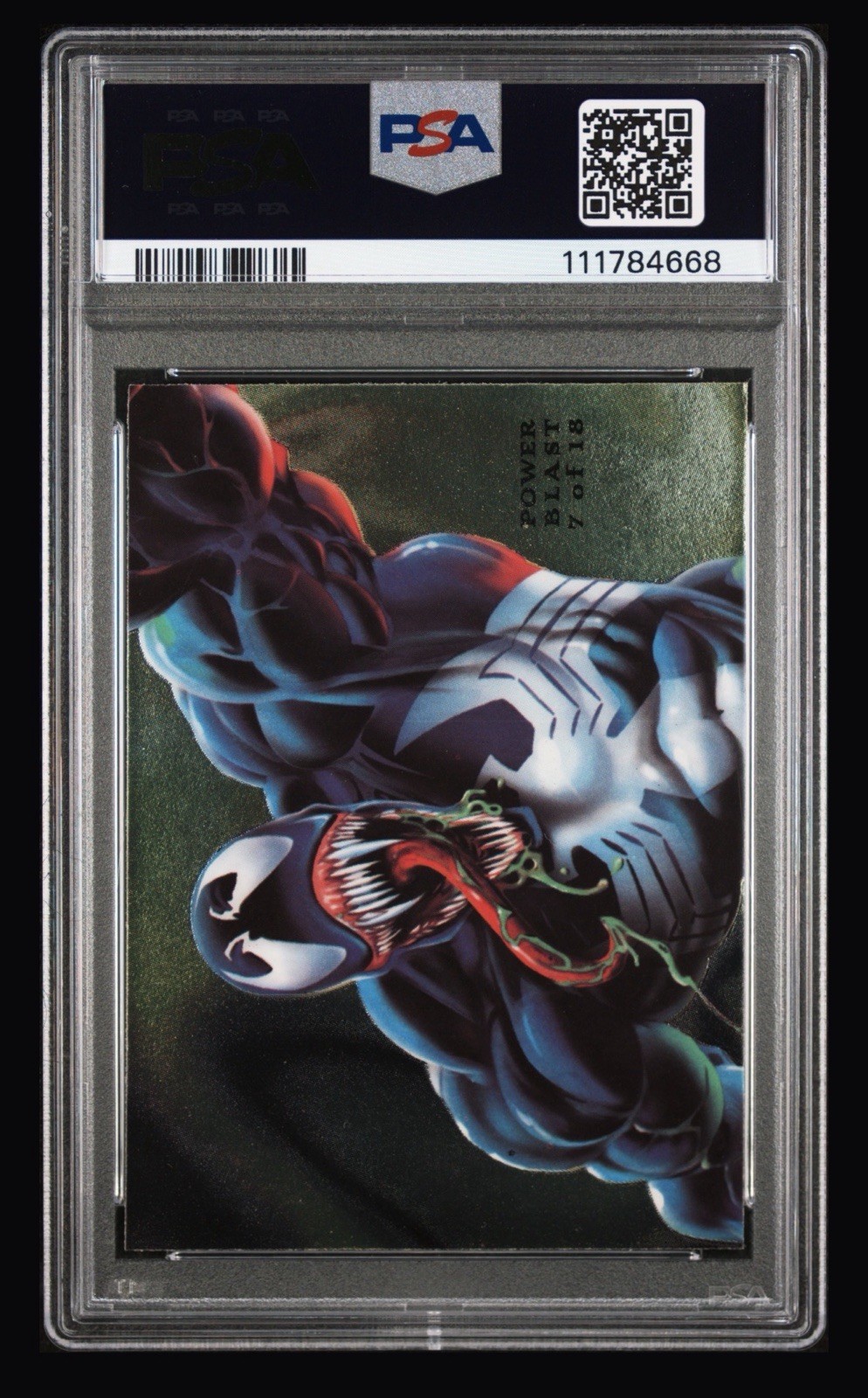 1994 Marvel Universe Flair Power Blast Venom PSA 10 #7 - Pop 34 view 2