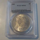 1883 Morgan Dollar PCGS MS64 $1 Silver Coin Philadelphia KM#110
