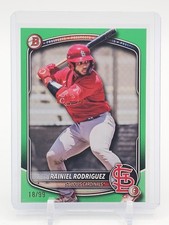 RAINIEL RODRIGUEZ 2025 BOWMAN DRAFT GREEN PROSPECTS /99 #BD-72 CARDINALS Q4105