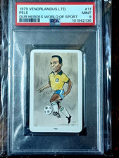 1979 Venorlandus LTD #11 PELE Our Heroes World of Sport PSA 9 Mint