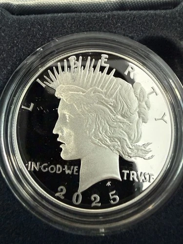 2025-S Peace Commemorative Dollar (25XL) w/ OGP Box & COA | PROOF