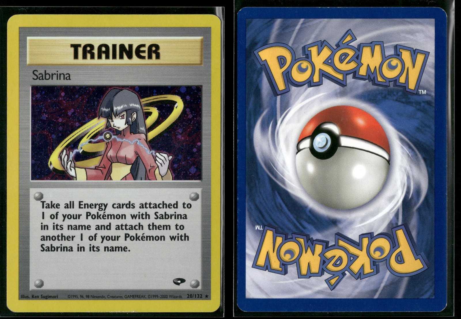 SABRINA 110/132 R LP GYM CHALLENGE POKEMON HOLO