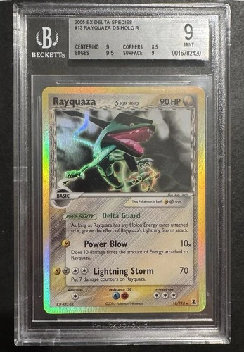 Pokemon Rayquaza - EX Delta Species Holo Rare #13 BGS 9 Mint - LOW POP 7