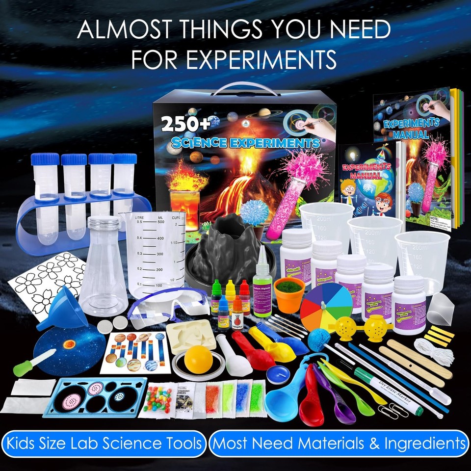 250+ Science Experiments Kits for Kids, Boys Girls Toys Birthday Gifts ...